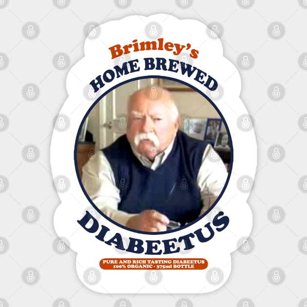 Vintage Diabeetus / Wilford Brimley Sticker by Brown777